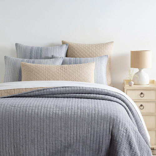 Crinkle Gauze Blanket - Denim