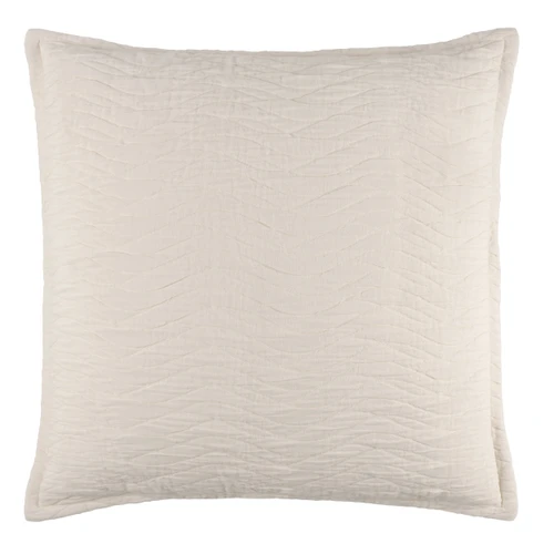 Shores Gauze Quilted Sham - Dove White