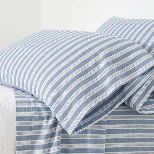 Simons Stripe Sheet Set - French Blue