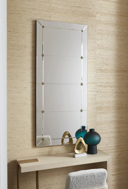 Rosette Mirror in Clear