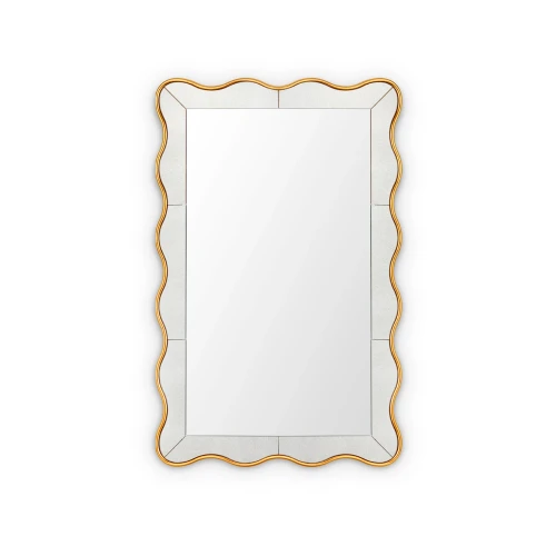 Thaisa Mirror - Large in Gold Leaf