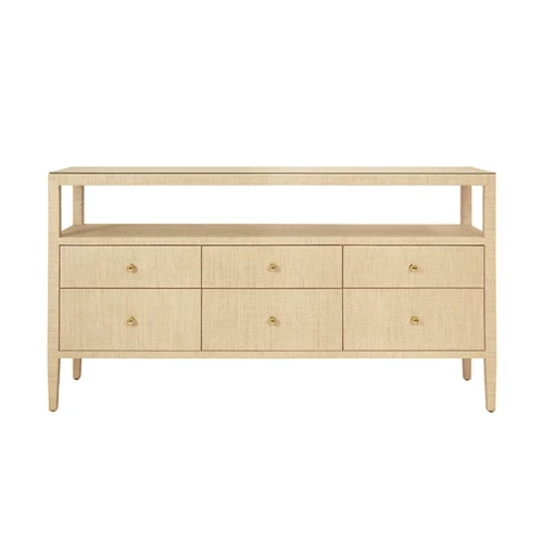 Jordan Natural Grasscloth Console