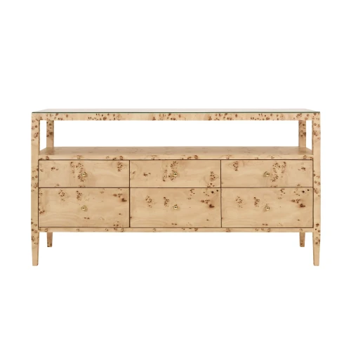 Jordan Burl Wood Console