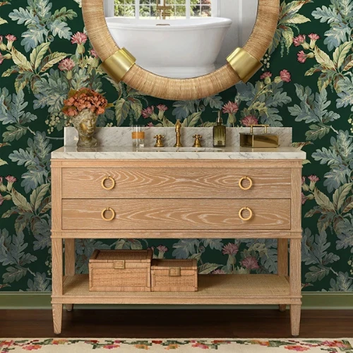 Cutler 48 Cerused Oak Bath Vanity