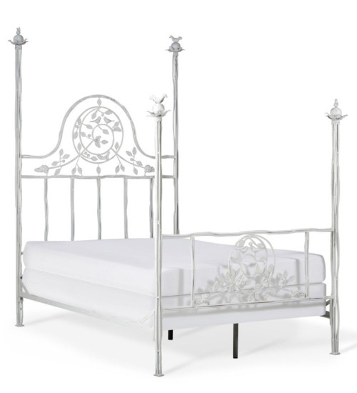 Four Post Twiggy Metal Bed