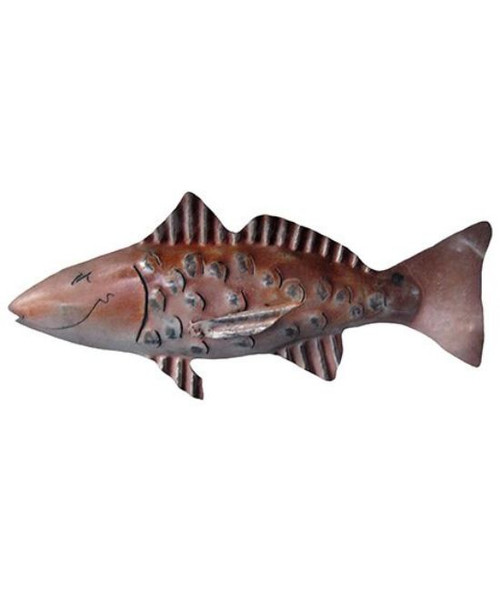 Redfish a.k.a. Spot Tailed Bass Metal Beach Art