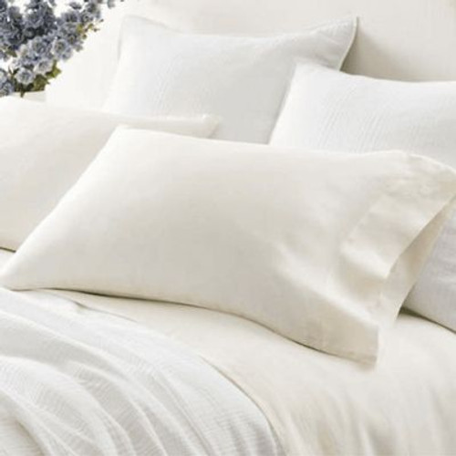 Lush Linen Ivory Pillowcases