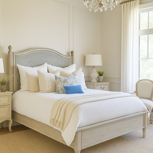 Cottage Isabella Cane Bed Luxe