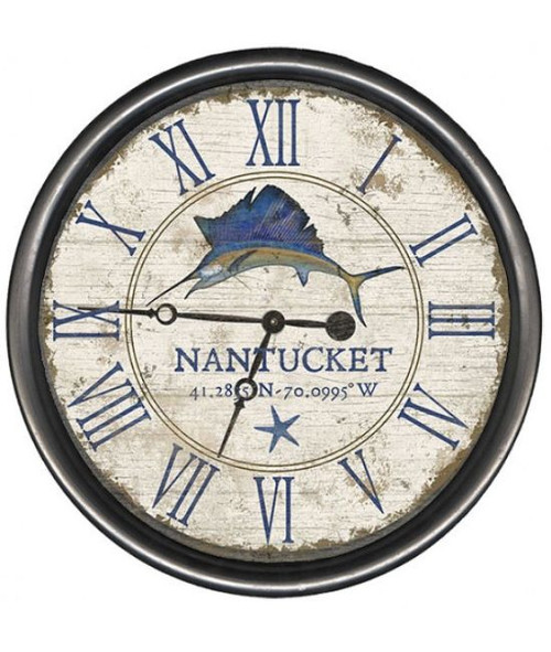 Vintage Sailfish Clock - Personalize It