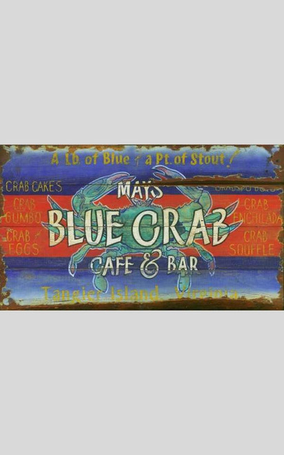 Blue Crab Beach Wall Art - Customize