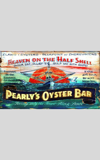 Pearly's Oysters Beach Wall Art - Customize