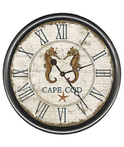 Seahorse Beach Wall Clock