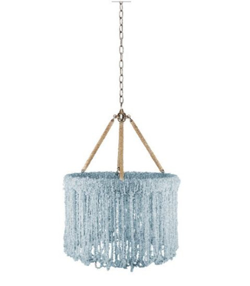 Lily Aquamarine Beaded Chandelier