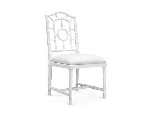 Chloe Lacquered Side Chair - White