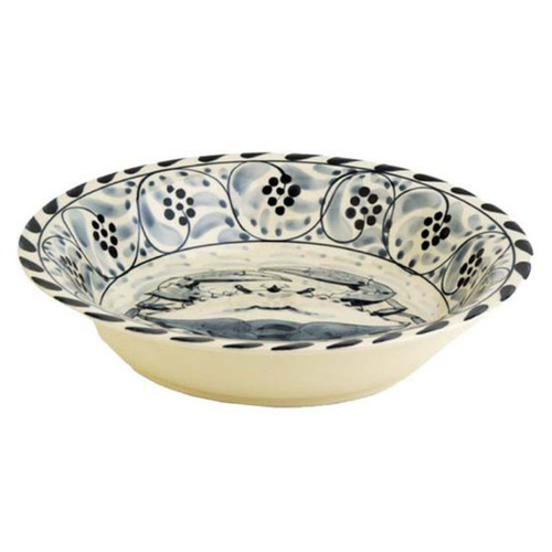Blue crab coastal pasta bowl in stoneware for nautical dining decor Blue crab coastal pasta bowl in stoneware for nautical dining decor