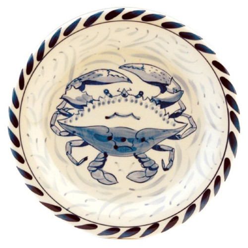 Blue Crab Dessert/Bread Plate - Set of 4