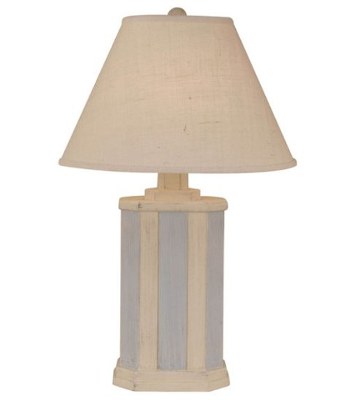 Cottage/Seaside Villa Stripe Rectangle Table Lamp