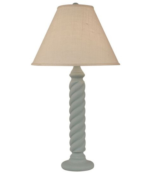 Small Rope Table Lamp in Weathered Seamist