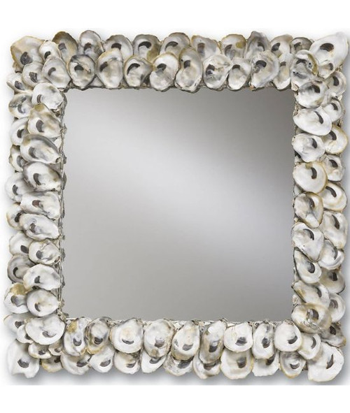 Square Oyster Shell Mirror