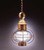 12" Onion Hanging Light Fixture Caged