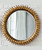 Round Sun Mirror in Antique Gold