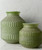 Catalana Green Glass Vase - Set of 2