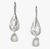 Sea Glass Waterfall Petite Earrings, Soft Green