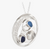 Sea Glass Moon Phase Pendant, Blue