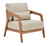 Lisa Outdoor Accent Chair Natural/Sand