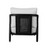 Aria Outdoor Accent Chair Black
