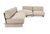 Livia Teak 3pc Outdoor Sectional Taupe