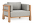 Aston Outdoor Accent Chair Natural/Gray
