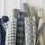 Denim Plaid Woven Cotton Rug