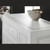 Milan Bedside-White Linen with Grey Accent