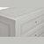 Milan Bedside-White Linen with Grey Accent
