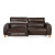 Conway 2 Pc Power Recliner Leather Sofa in Brown