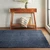 Vox Chevron Handmade Wool Rug - Navy