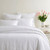 Airlie Embroidered Duvet Sham - White