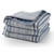 Carolina Stripe Quilt - French Blue