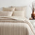 Carolina Stripe Quilted Sham - Natural