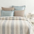 Breeze Stripe Blanket - Blue