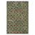 Genevive Modern Floral Wool Rug - Green