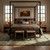 Genevive Modern Floral Wool Rug - Green