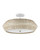 Antibes White Semi-Flush Mount