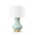 Thiri Lamp with Shade 17-inch White Linen