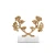Ginko Statue in Gold Leaf