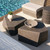 Drover Outdoor Coffee Tables, Set of 2