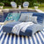 Catamaran Stripe Denim+White Indoor/Outdoor Rug