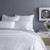 Silken Solid White Duvet Cover