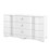Bardot Extra Large 9-drawer Dresser - White
